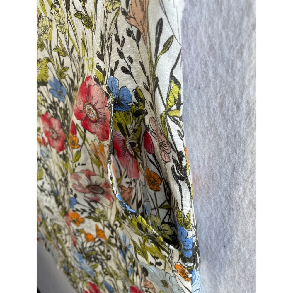 Floral Sleeveless Shift Dress - Multicolor - Picture 3 of 9